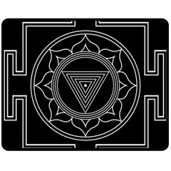 Kali Yantra Inverted Fleece Blanket (medium) 