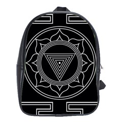 Kali Yantra Inverted School Bag (xl) by Mariart