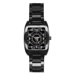 Kali Yantra Inverted Stainless Steel Barrel Watch