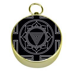 Kali Yantra Inverted Gold Compasses