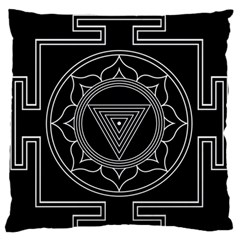 Kali Yantra Inverted Standard Flano Cushion Case (one Side) by Mariart