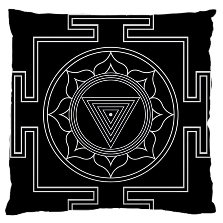 Kali Yantra Inverted Standard Flano Cushion Case (Two Sides)