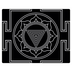 Kali Yantra Inverted Double Sided Flano Blanket (medium)  by Mariart