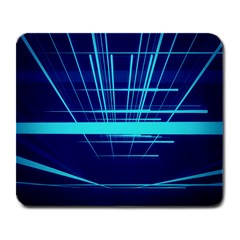 Grid Structure Blue Line Large Mousepads by Mariart