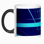 Grid Structure Blue Line Morph Mugs Left