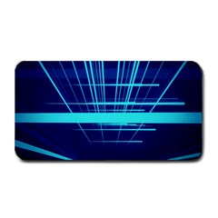 Grid Structure Blue Line Medium Bar Mats by Mariart