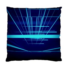 Grid Structure Blue Line Standard Cushion Case (two Sides) by Mariart