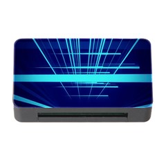 Grid Structure Blue Line Memory Card Reader With Cf