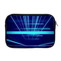 Grid Structure Blue Line Apple Macbook Pro 17  Zipper Case