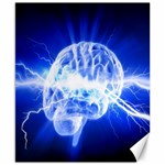 Lightning Brain Blue Canvas 8  x 10  8.15 x9.66  Canvas - 1