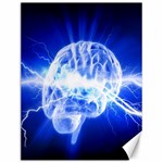 Lightning Brain Blue Canvas 12  x 16   11.86 x15.41  Canvas - 1