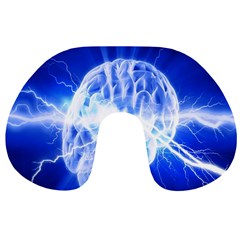 Lightning Brain Blue Travel Neck Pillows