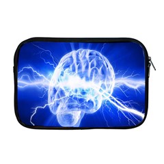 Lightning Brain Blue Apple Macbook Pro 17  Zipper Case