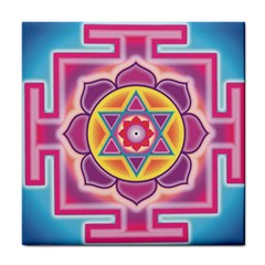 Kali Yantra Inverted Rainbow Tile Coasters by Mariart