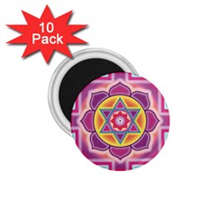 Kali Yantra Inverted Rainbow 1 75  Magnets (10 Pack) 