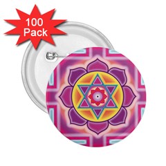 Kali Yantra Inverted Rainbow 2 25  Buttons (100 Pack) 