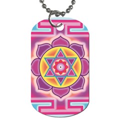 Kali Yantra Inverted Rainbow Dog Tag (two Sides)