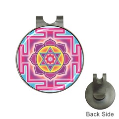 Kali Yantra Inverted Rainbow Hat Clips With Golf Markers by Mariart