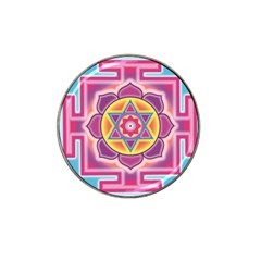 Kali Yantra Inverted Rainbow Hat Clip Ball Marker by Mariart