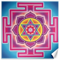 Kali Yantra Inverted Rainbow Canvas 20  X 20   by Mariart