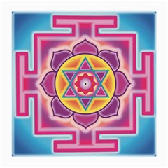 Kali Yantra Inverted Rainbow Medium Glasses Cloth by Mariart