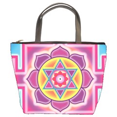 Kali Yantra Inverted Rainbow Bucket Bags by Mariart