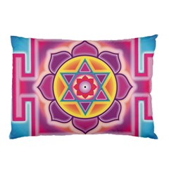 Kali Yantra Inverted Rainbow Pillow Case by Mariart