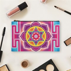 Kali Yantra Inverted Rainbow Cosmetic Bag (medium) 