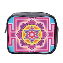 Kali Yantra Inverted Rainbow Mini Toiletries Bag 2-side by Mariart