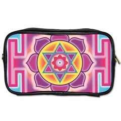 Kali Yantra Inverted Rainbow Toiletries Bags by Mariart