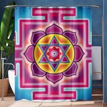 Kali Yantra Inverted Rainbow Shower Curtain 60  x 72  (Medium)  60 x72  Curtain