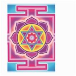 Kali Yantra Inverted Rainbow Large Garden Flag (Two Sides) Front