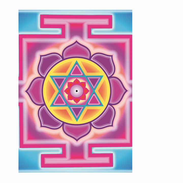 Kali Yantra Inverted Rainbow Large Garden Flag (Two Sides)