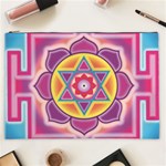 Kali Yantra Inverted Rainbow Cosmetic Bag (XXL)  Front