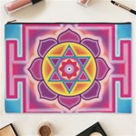 Kali Yantra Inverted Rainbow Cosmetic Bag (XXXL)  Front