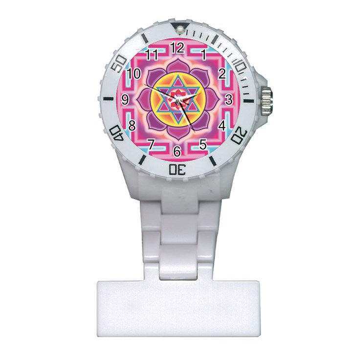 Kali Yantra Inverted Rainbow Plastic Nurses Watch