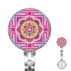 Kali Yantra Inverted Rainbow Stainless Steel Nurses Watch