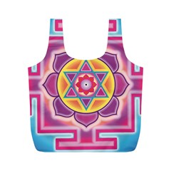 Kali Yantra Inverted Rainbow Full Print Recycle Bags (m)  by Mariart