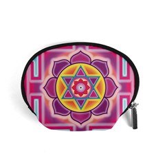 Kali Yantra Inverted Rainbow Accessory Pouches (small)  by Mariart