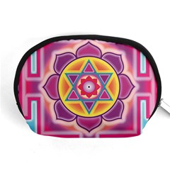 Kali Yantra Inverted Rainbow Accessory Pouches (medium) 