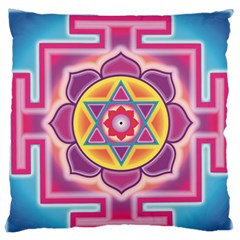 Kali Yantra Inverted Rainbow Standard Flano Cushion Case (one Side) by Mariart