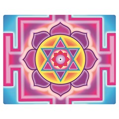 Kali Yantra Inverted Rainbow Double Sided Flano Blanket (medium)  by Mariart