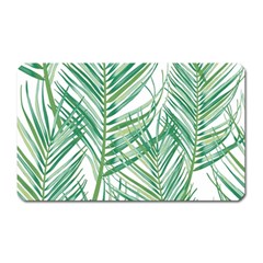 Jungle Fever Green Leaves Magnet (rectangular) by Mariart