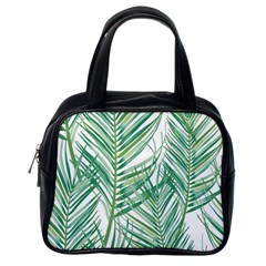 Jungle Fever Green Leaves Classic Handbags (one Side)