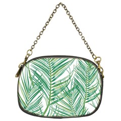 Jungle Fever Green Leaves Chain Purses (two Sides) 