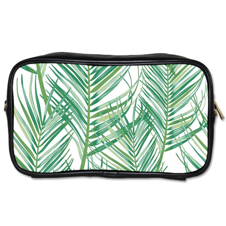 Jungle Fever Green Leaves Toiletries Bags