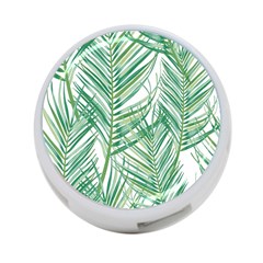 Jungle Fever Green Leaves 4-port Usb Hub (one Side)