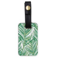 Jungle Fever Green Leaves Luggage Tags (one Side) 