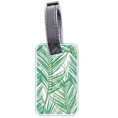 Jungle Fever Green Leaves Luggage Tags (two Sides) by Mariart