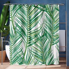 Jungle Fever Green Leaves Shower Curtain 60  X 72  (medium) 